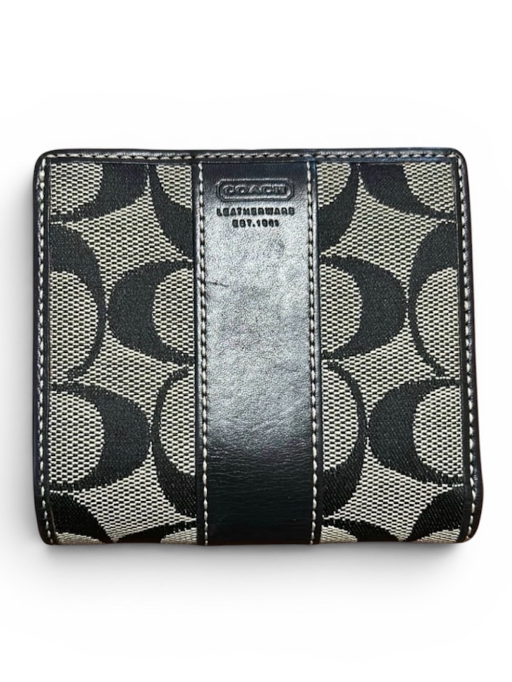 Black Coach signature wallet